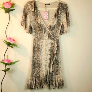 BOOHOO animal print, snake, dress